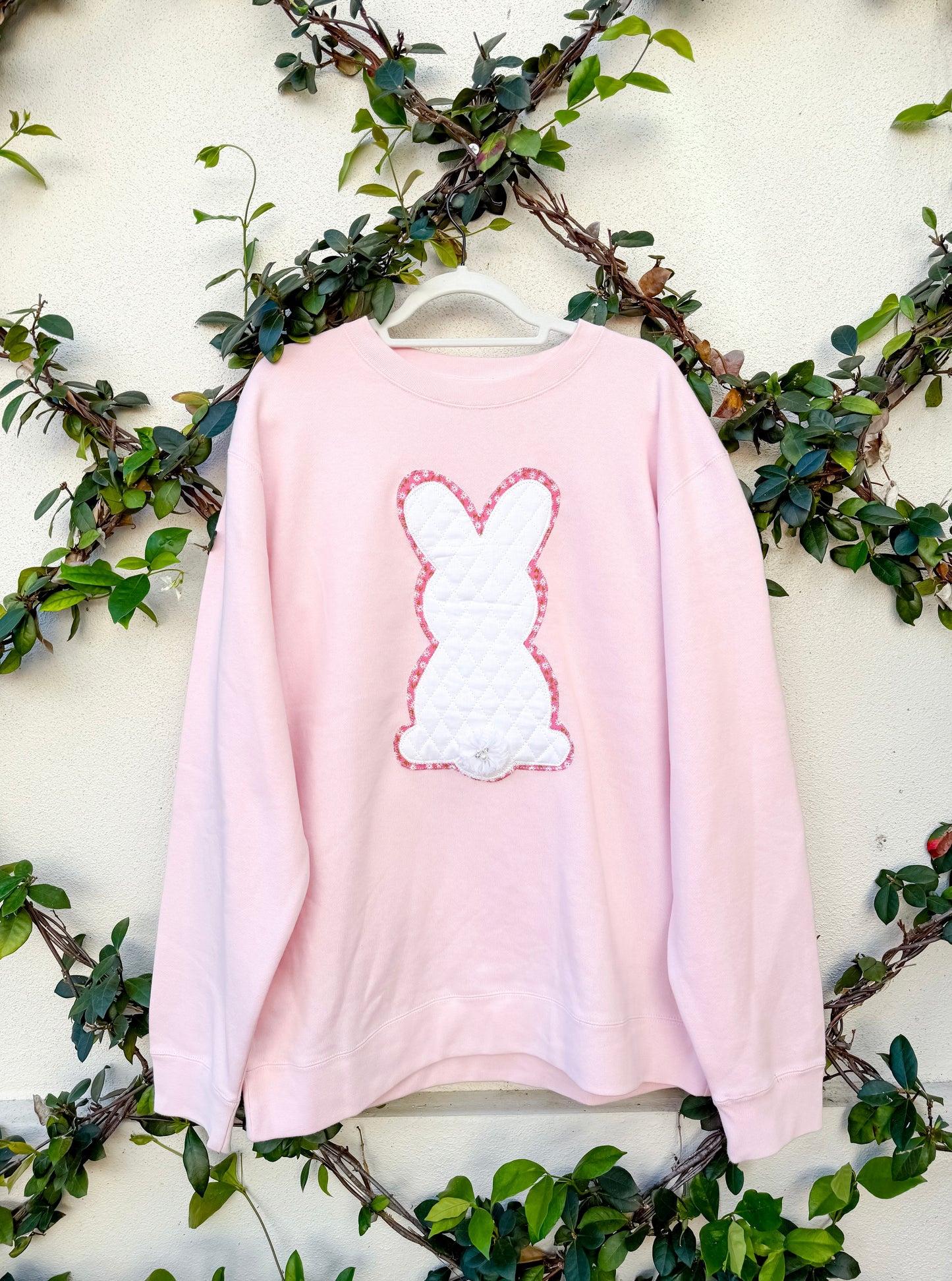 Pink Floral Bunny