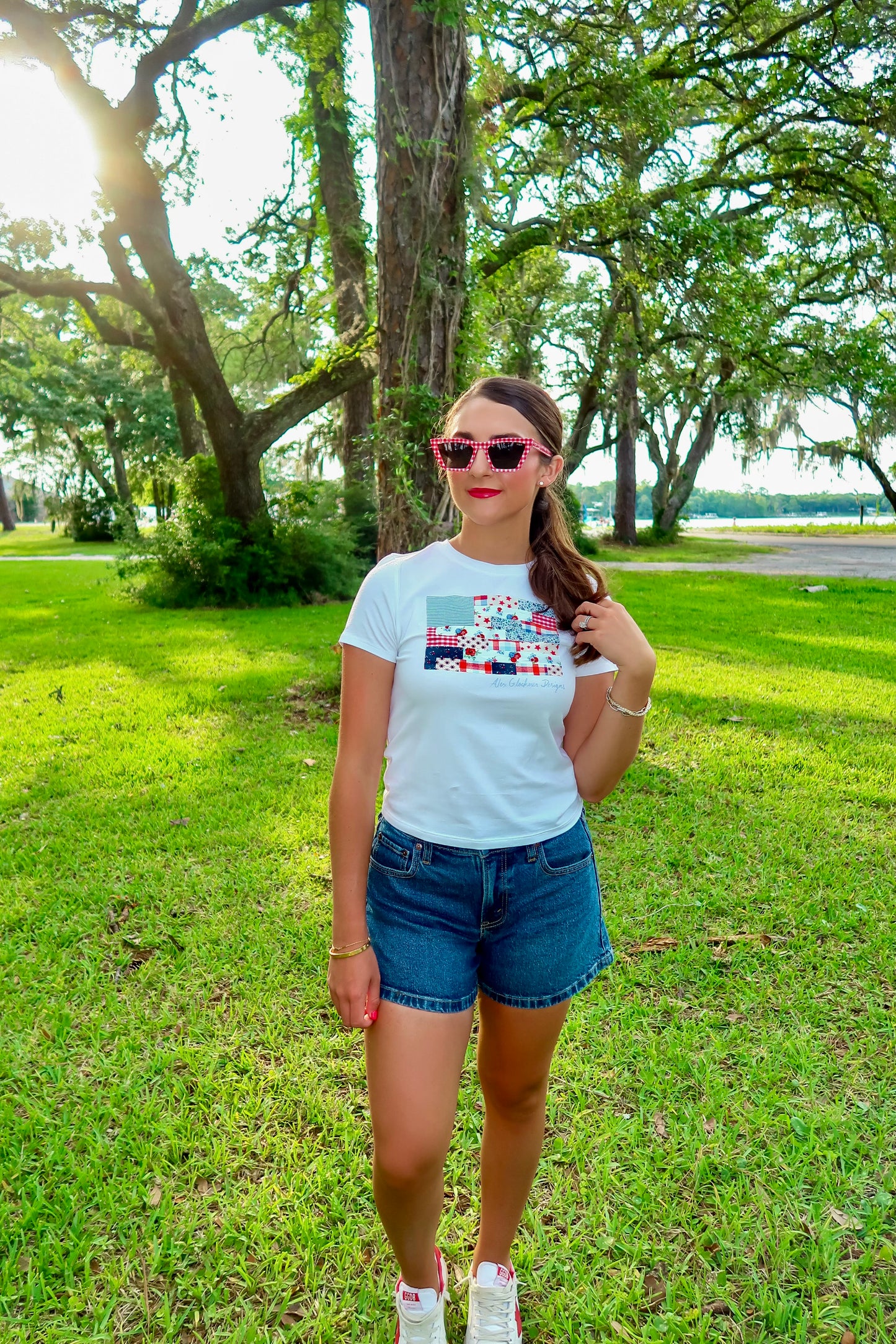 Flag Graphic Baby Tee