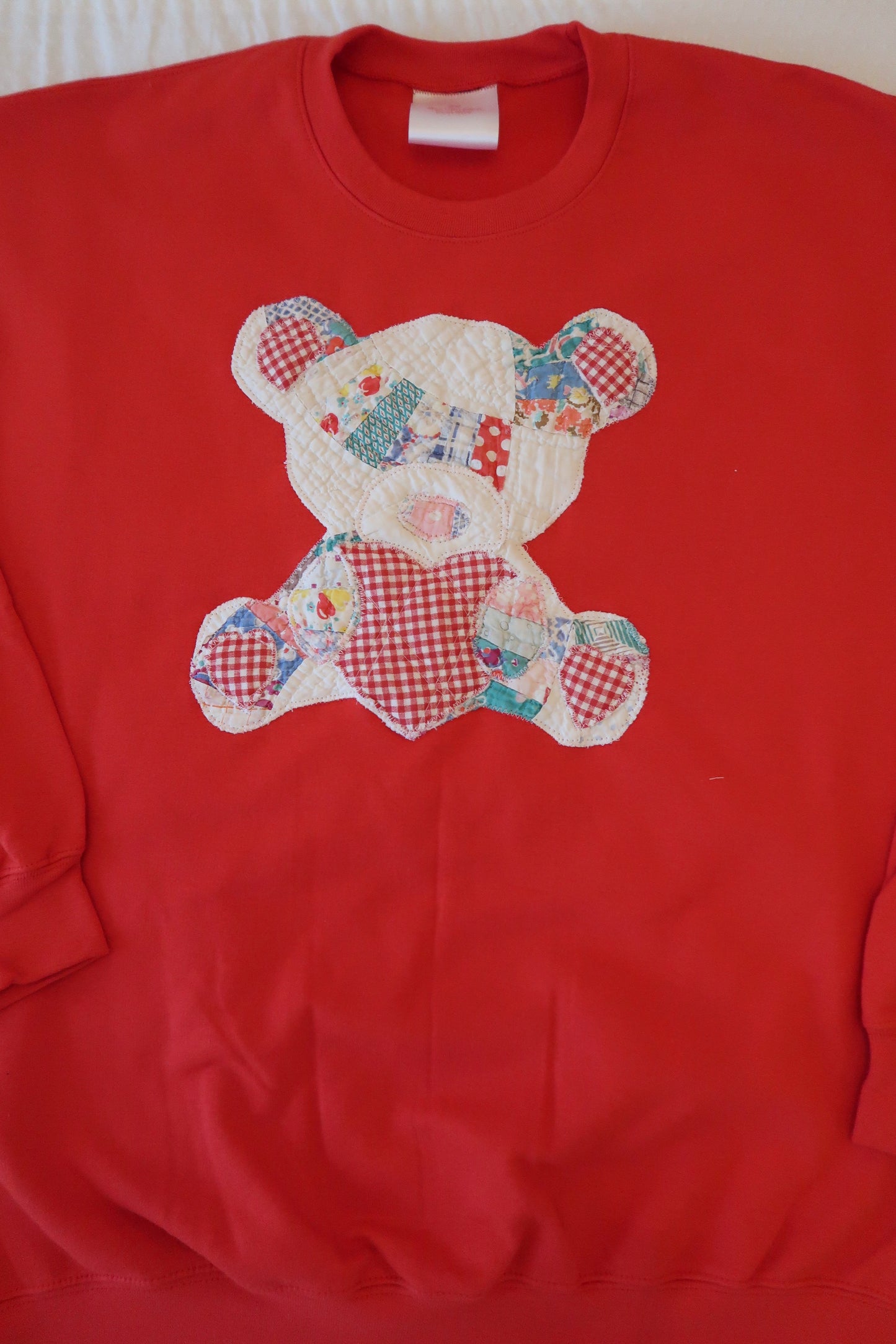 Large Red Quilted Teddy