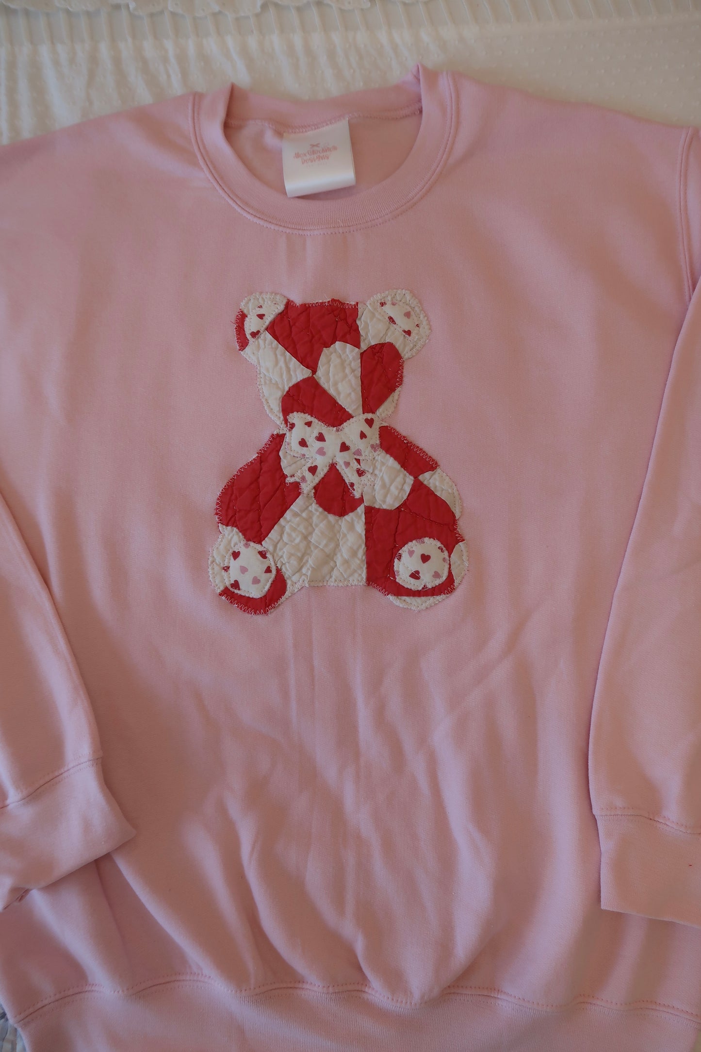 Medium Pink Quilted Teddy