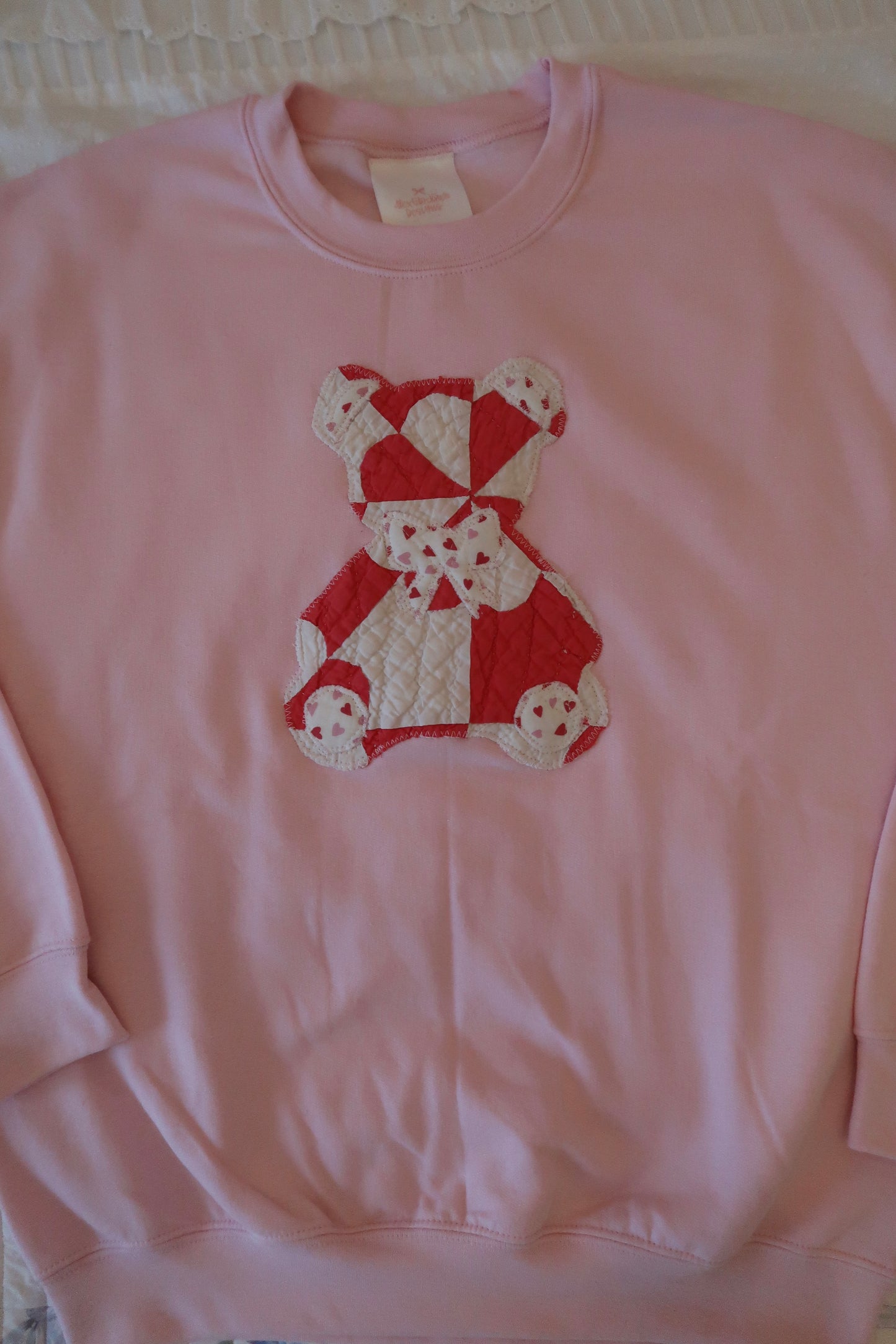 Medium Pink Quilted Teddy