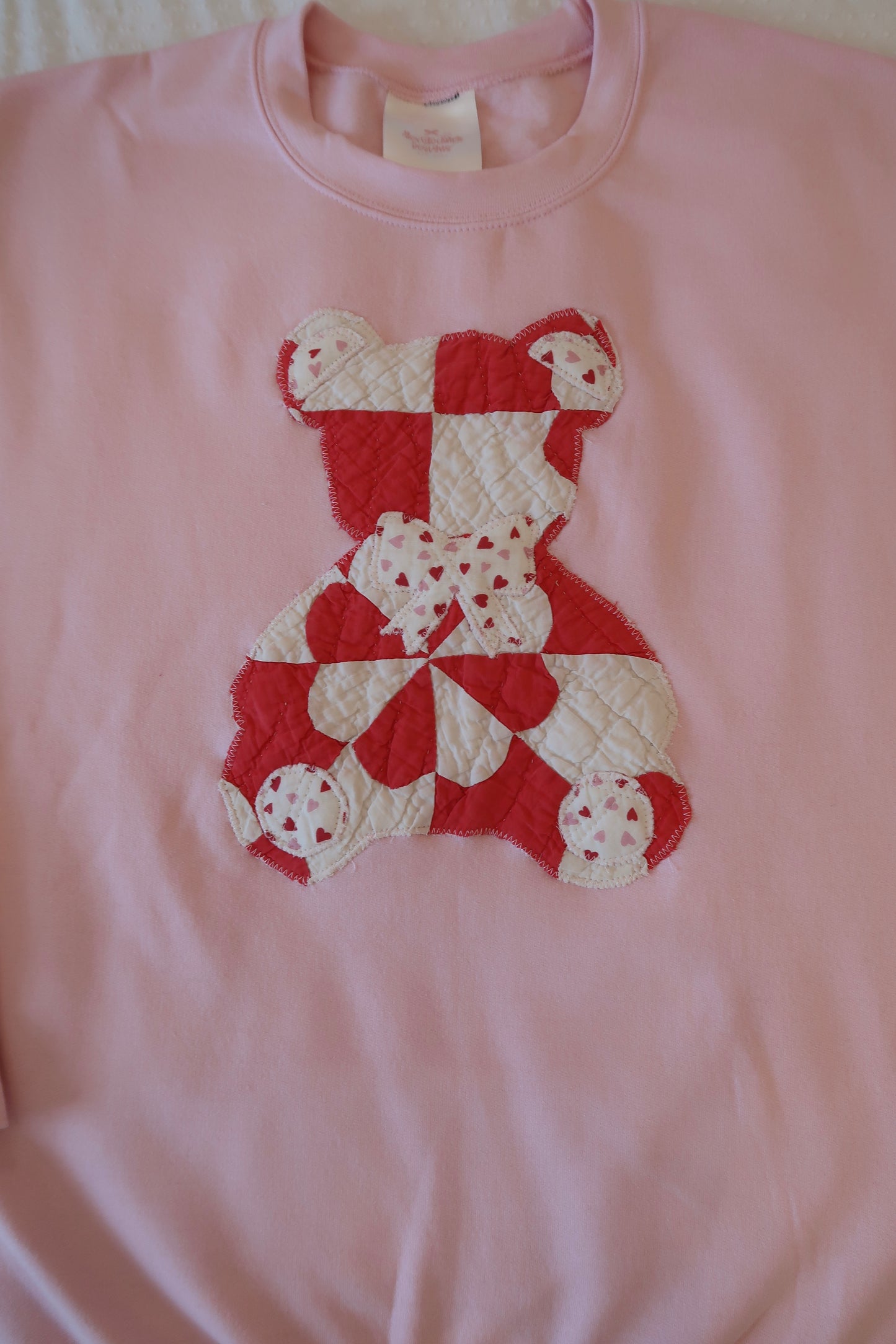 Large Pink Quilted Teddy