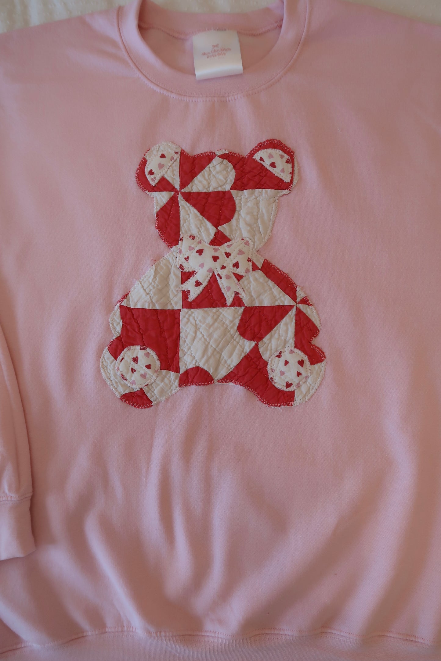 Large Pink Quilted Teddy