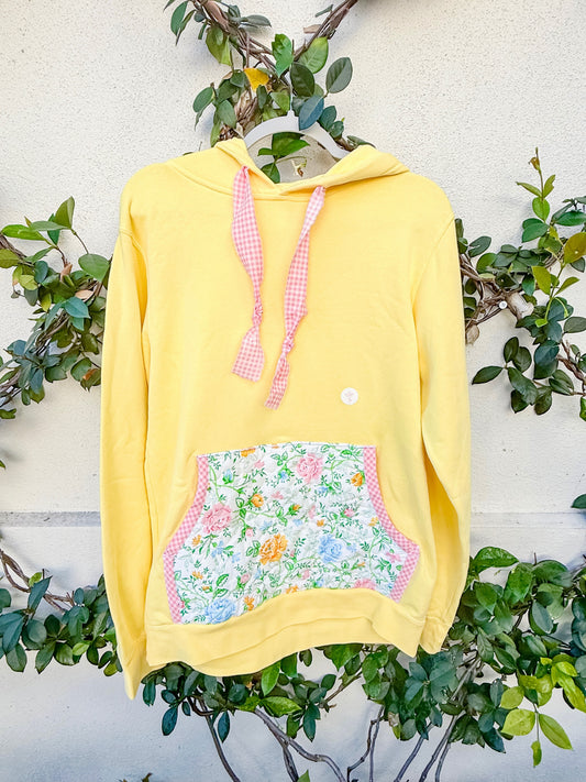 Quilted pocket hoodie