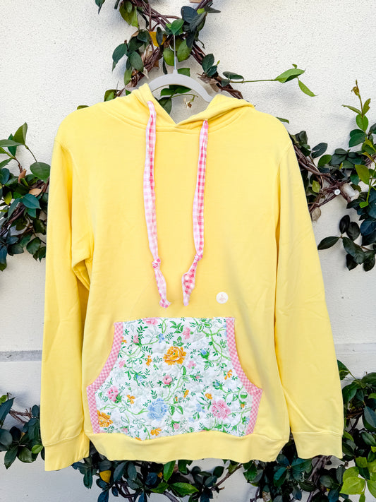 Quilted pocket hoodie