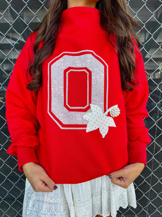 Block O Mock Neck