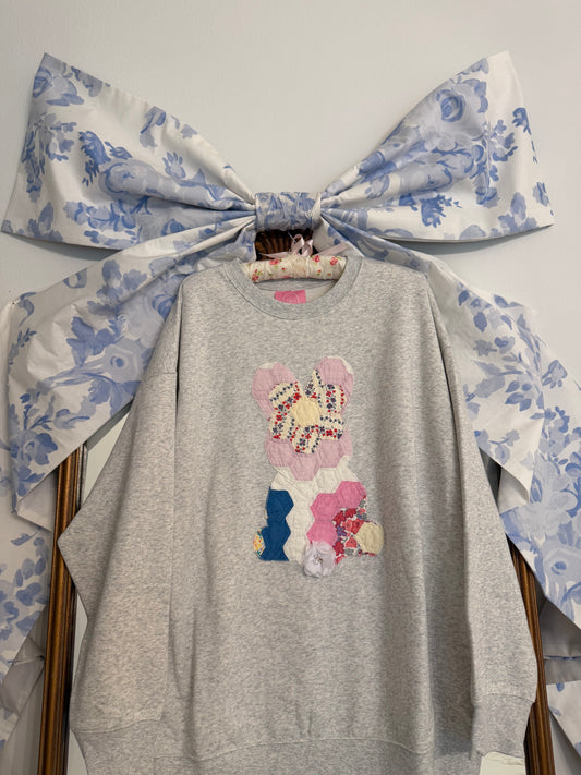 XL Quilted Bunny Crew