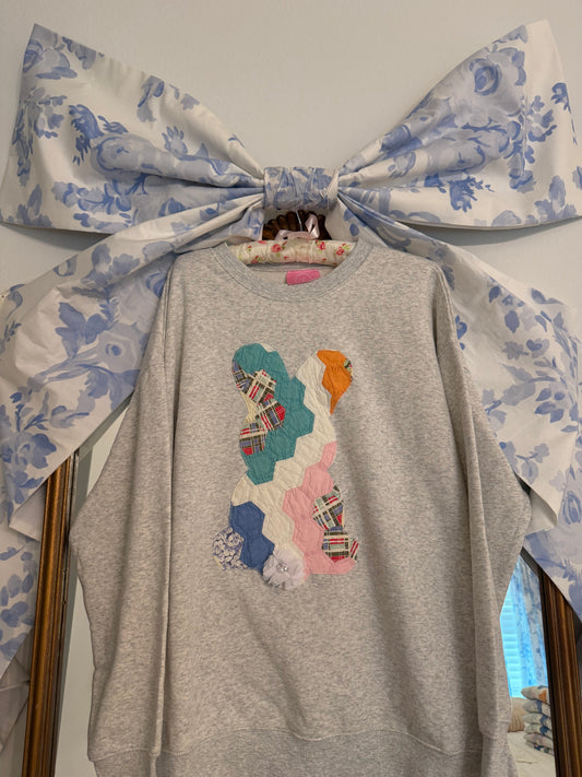 Large Quilted Bunny Crew