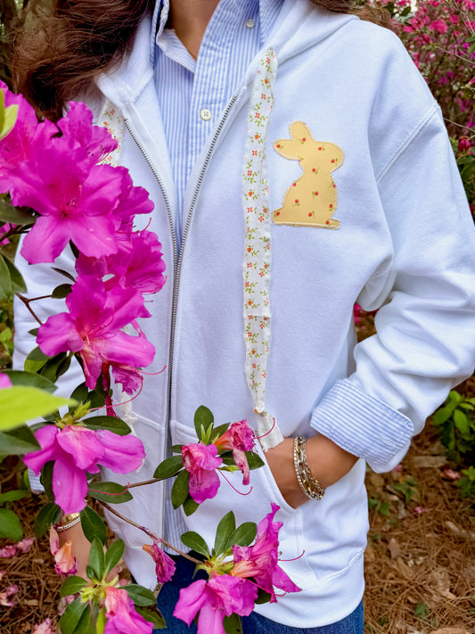 Easter Zip UP (Bunny on front-Carrot on back)