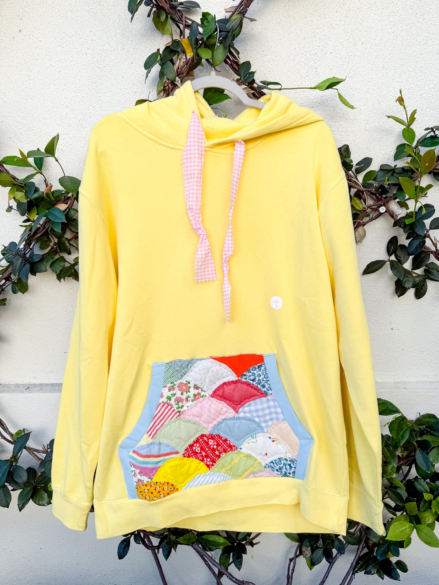 Quilted pocket hoodie