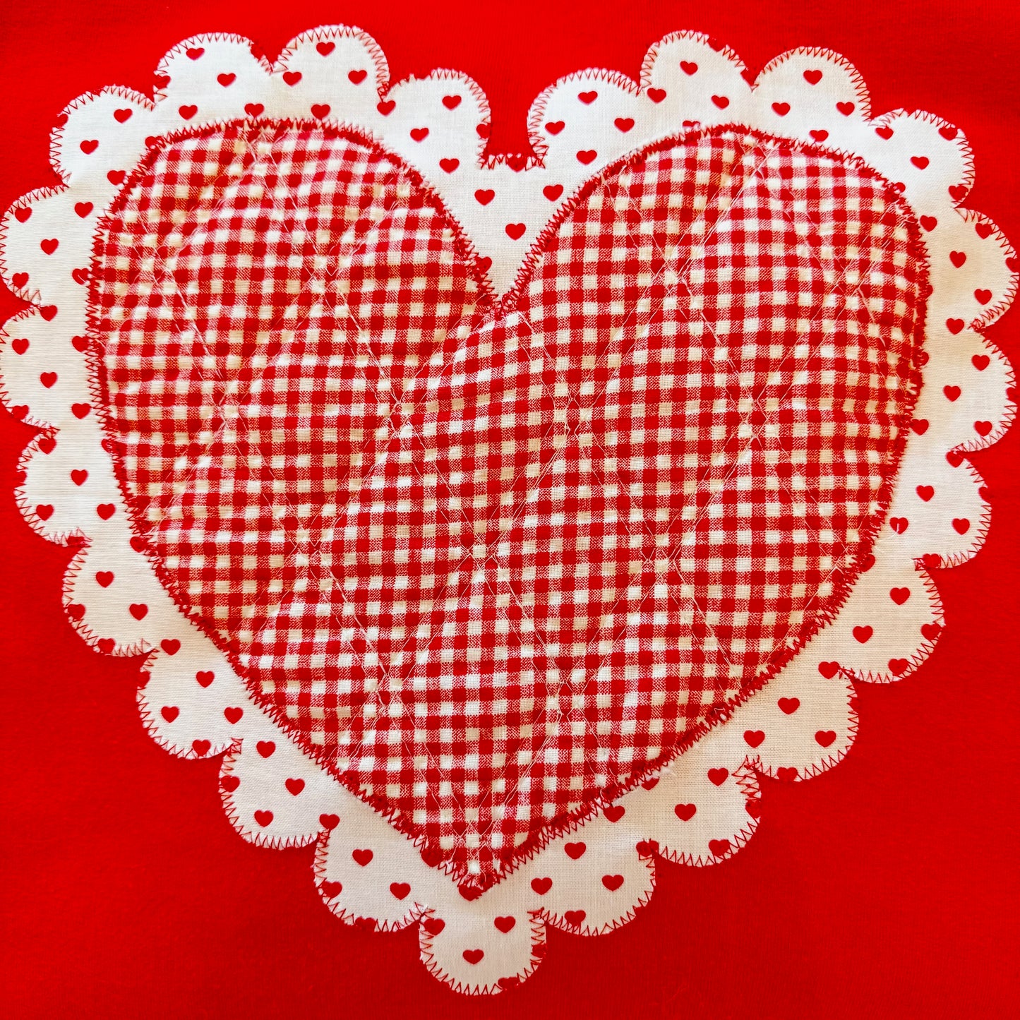 Large Red Gingham Pullover