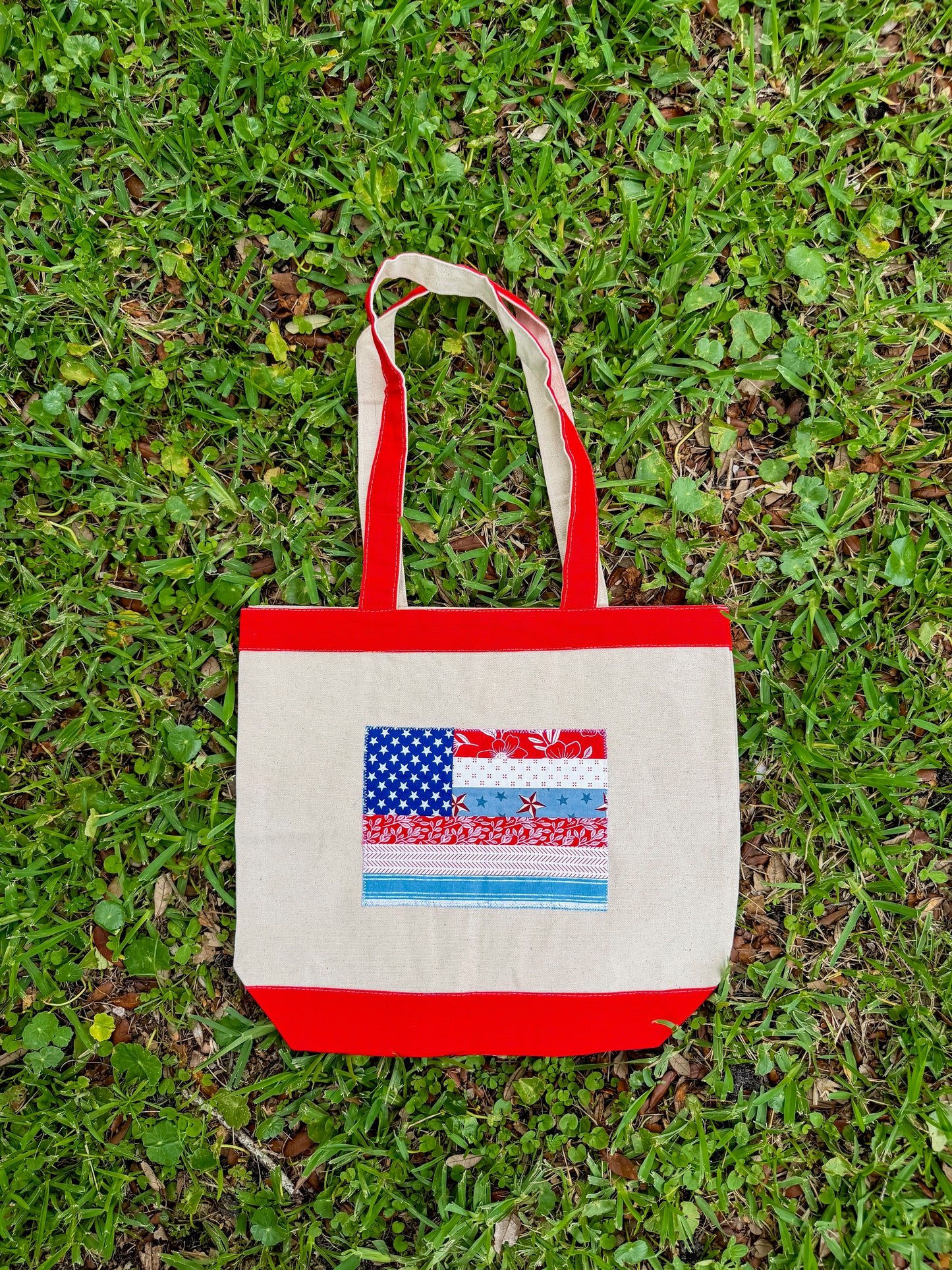 Quilted Flag Tote