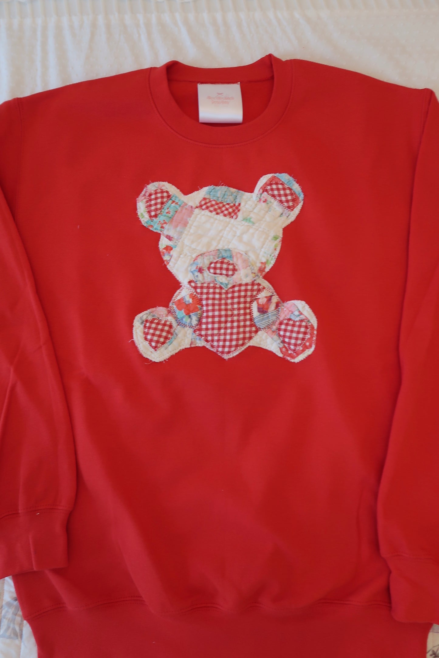 Small Red Quilted Teddy