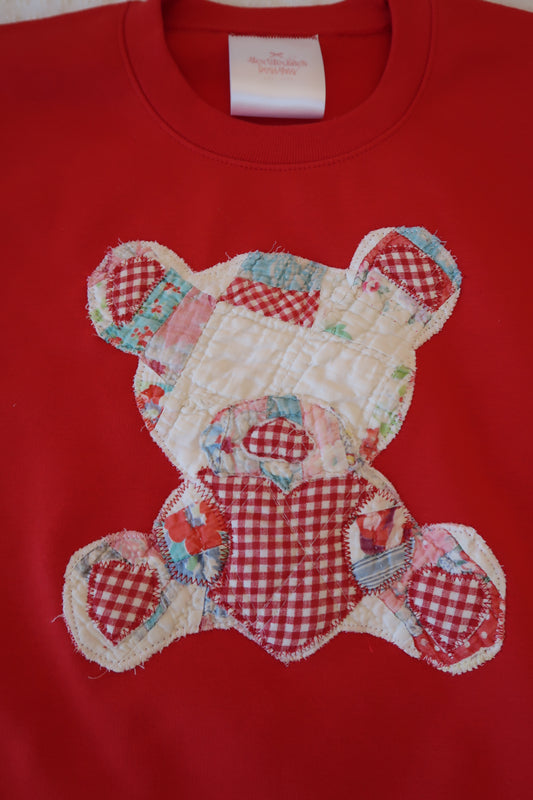 Small Red Quilted Teddy