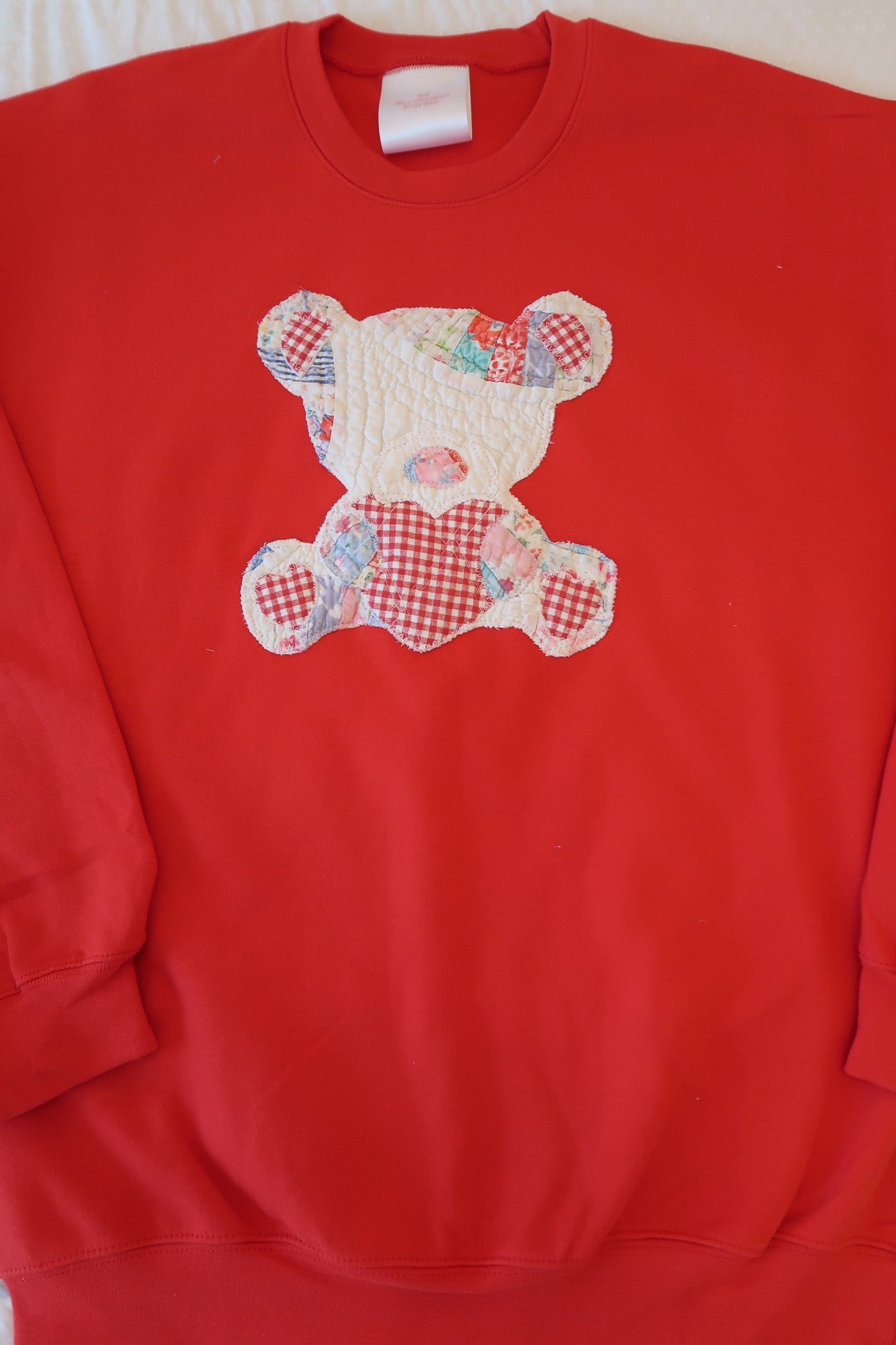 Medium Red Quilted Teddy