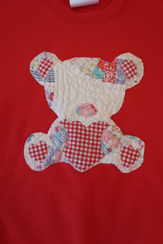 Medium Red Quilted Teddy