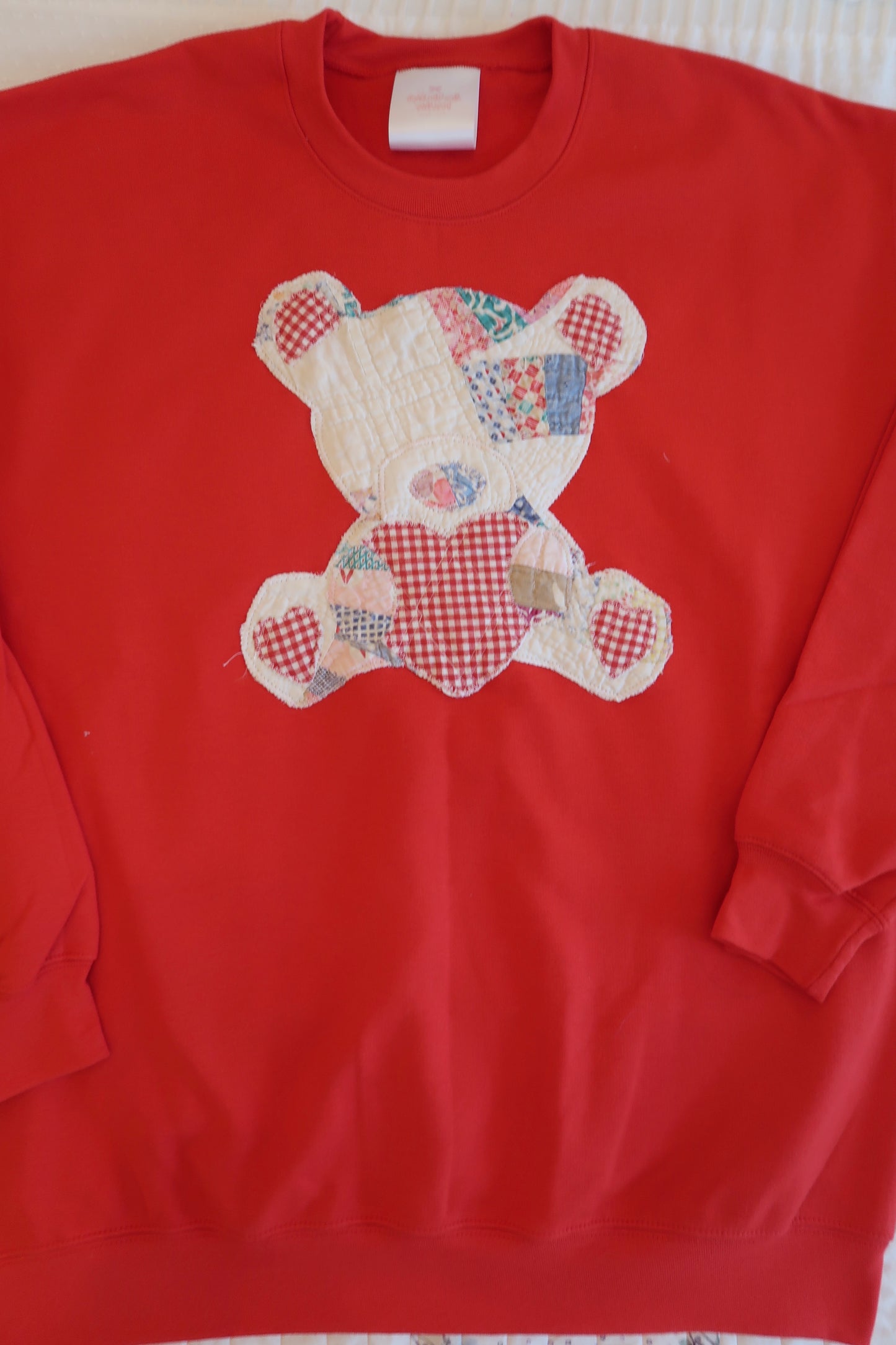Large Red Quilted Teddy