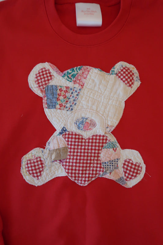 Large Red Quilted Teddy
