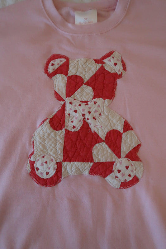 XL Pink Quilted Teddy