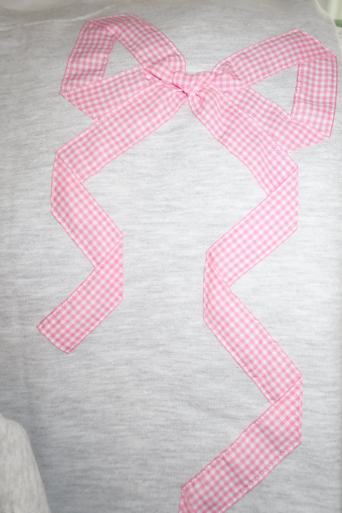 Pink Gingham Signature Side Bow