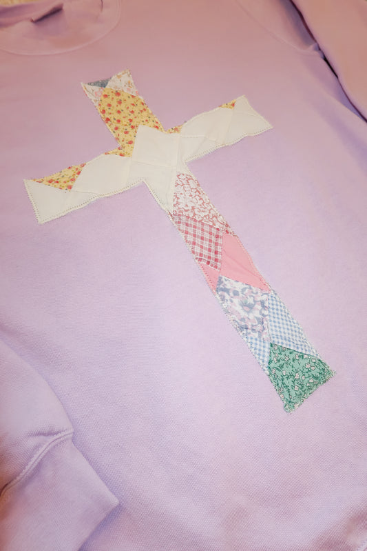 Small Quilted Cross Pullover