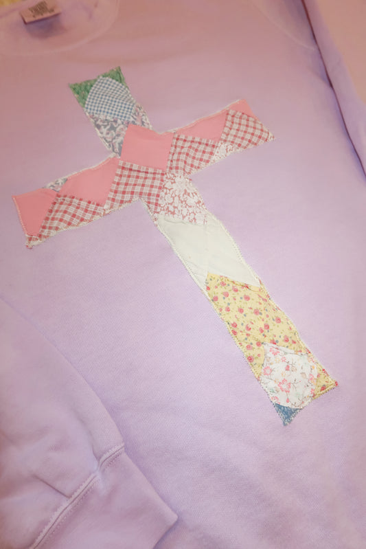 Small Quilted Cross Pullover