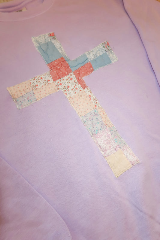 Medium Quilted Cross Pullover