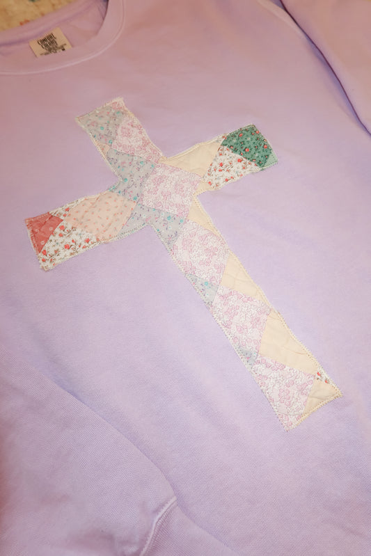 Medium Quilted Cross Pullover