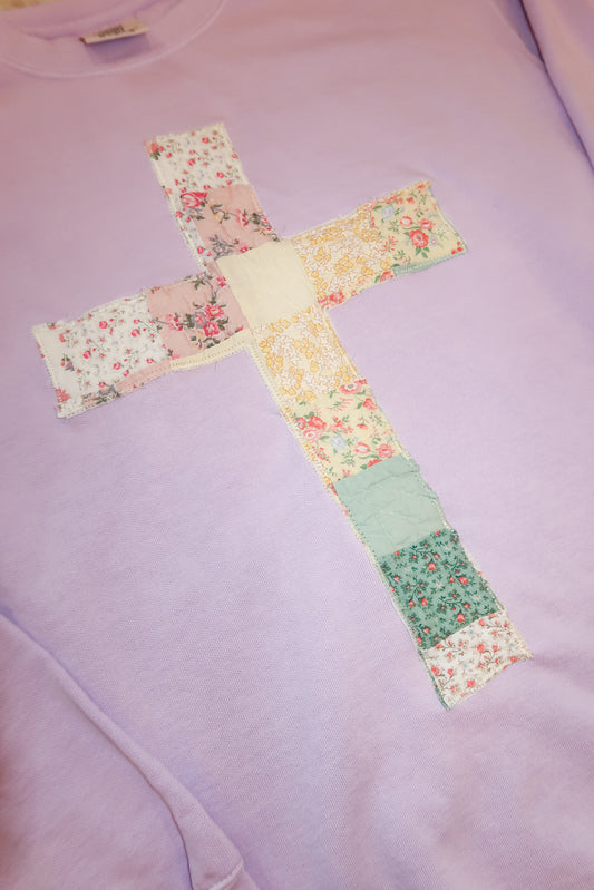 Medium Quilted Cross Pullover