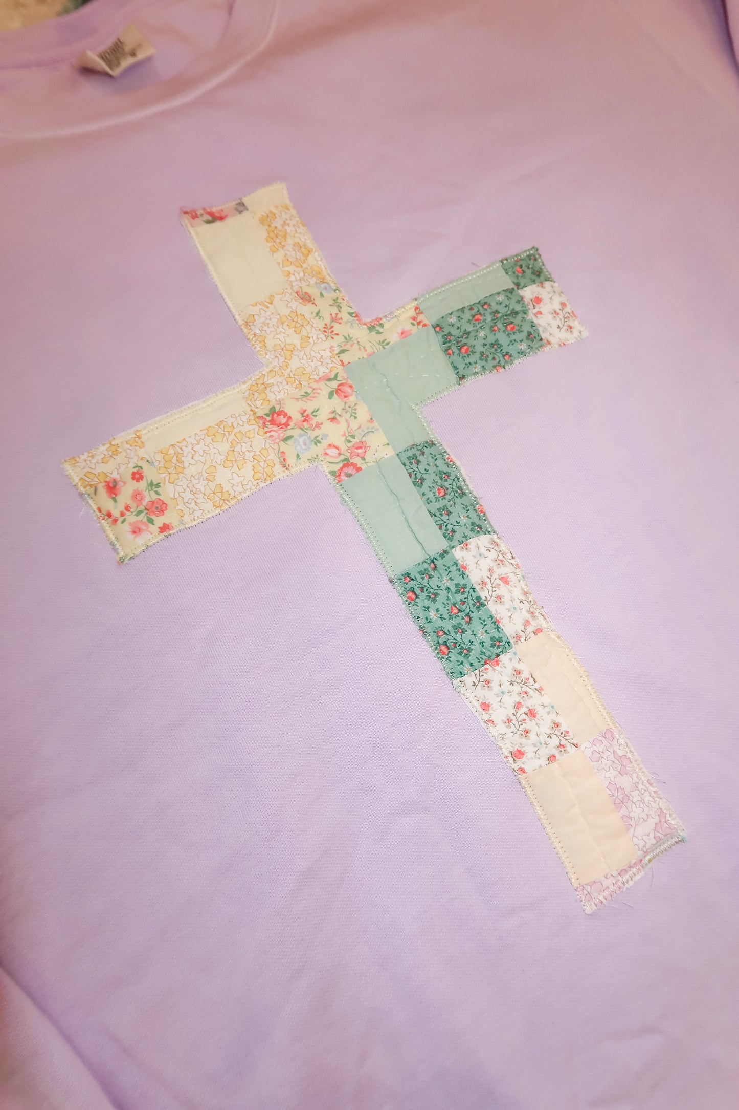 Large Quilted Cross Pullover