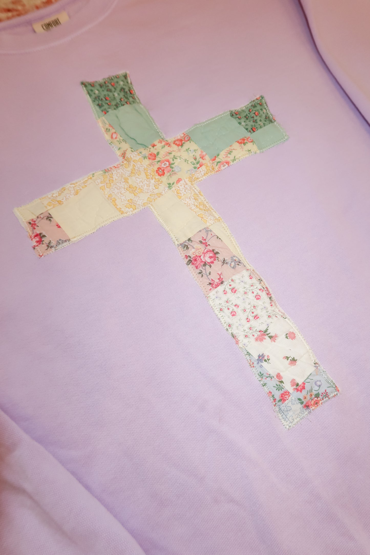 Large Quilted Cross Pullover