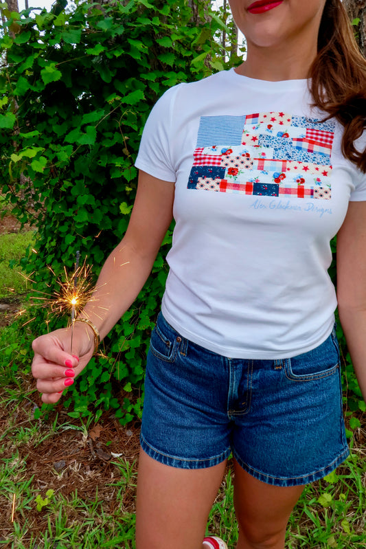 Flag Graphic Baby Tee