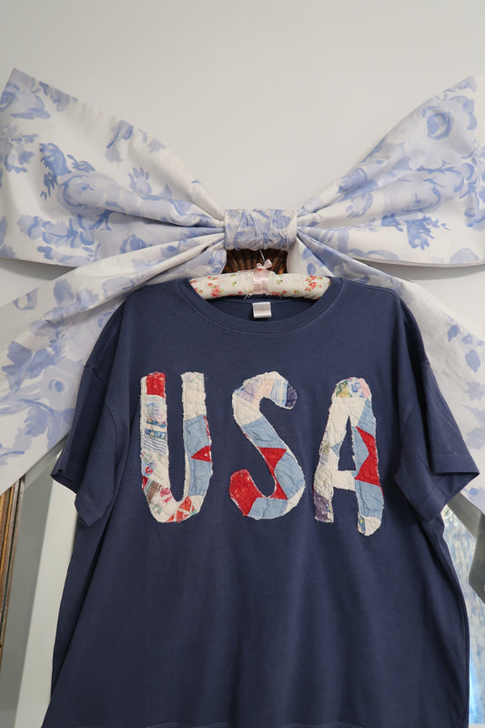 Medium Quilted USA Tee