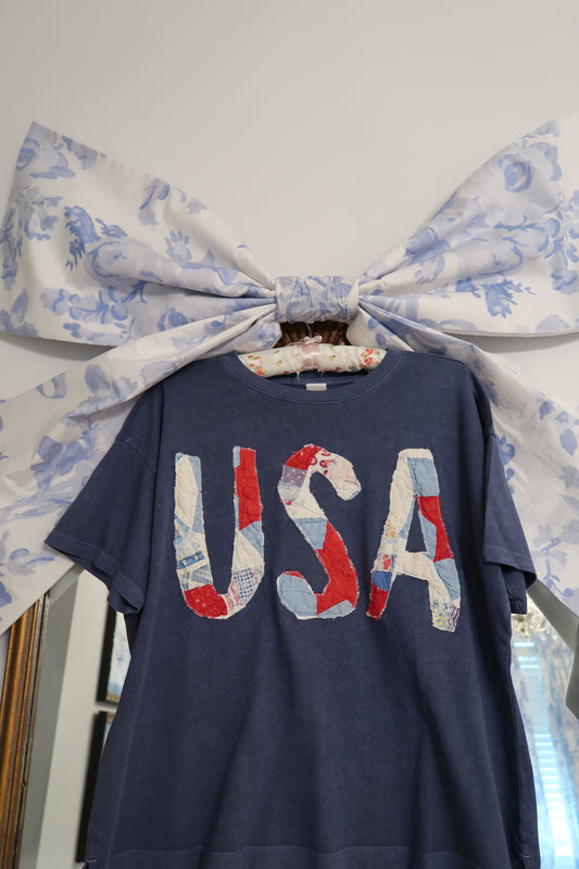 Medium Quilted USA Tee