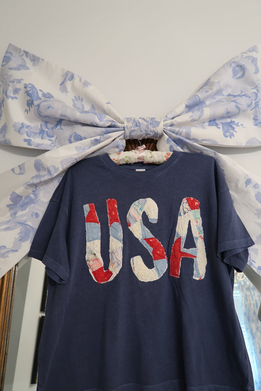 Medium Quilted USA Tee