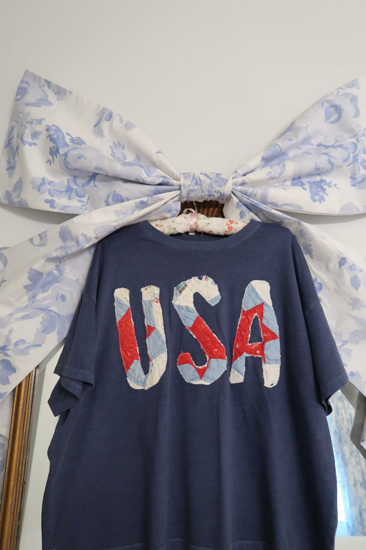 XL Quilted USA Tee