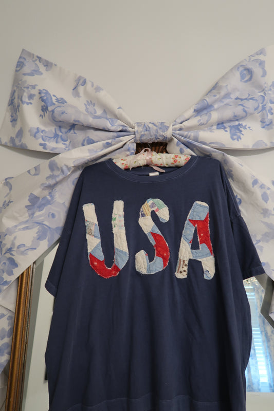XXL Quilted USA Tee