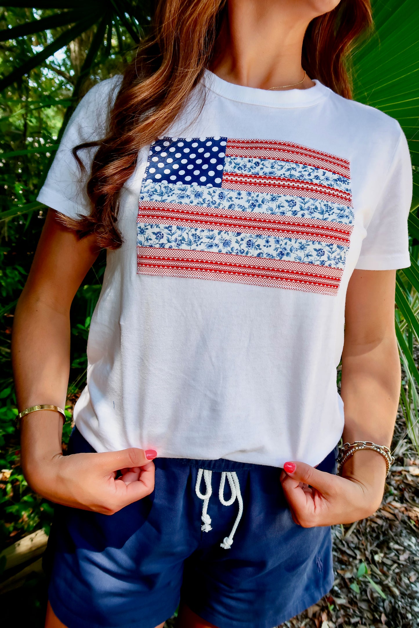 The Red, White, and Bloom Tee