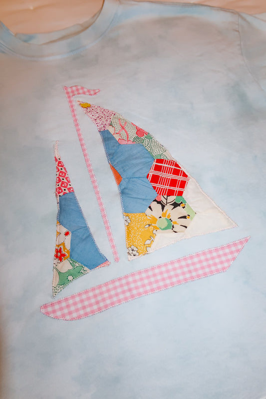 Small Quilted Sailboat