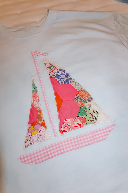 Medium Quilted Sailboat