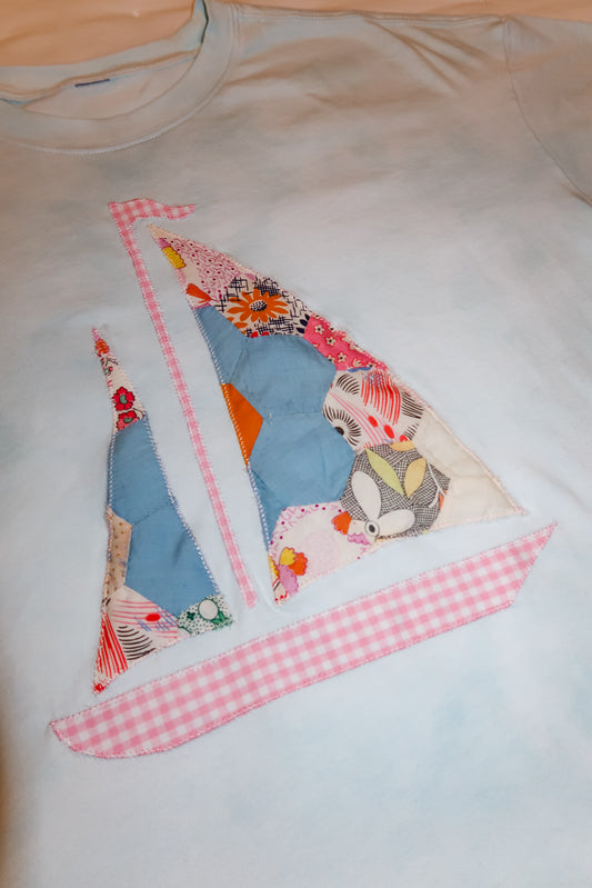 Medium Quilted Sailboat