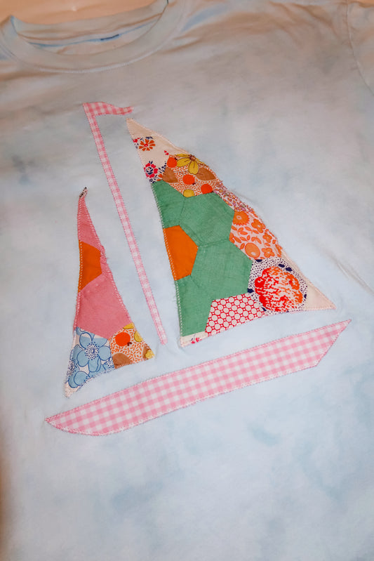 Medium Quilted Sailboat