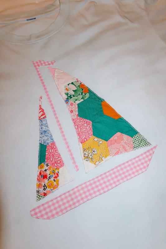 Large Quilted Sailboat