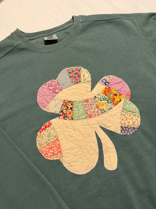 Medium Quilted Shamrock
