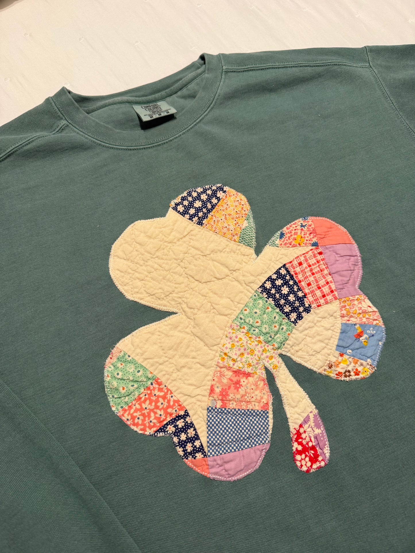 Medium Quilted Shamrock