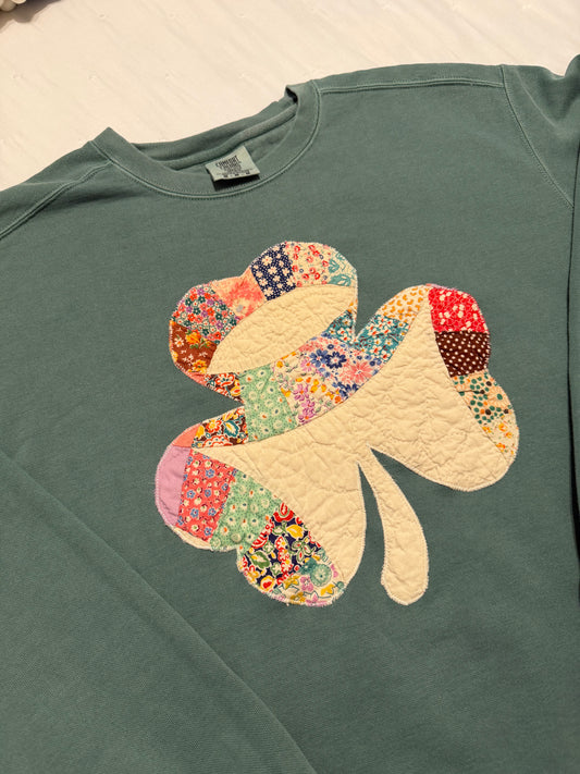 Medium Quilted Shamrock