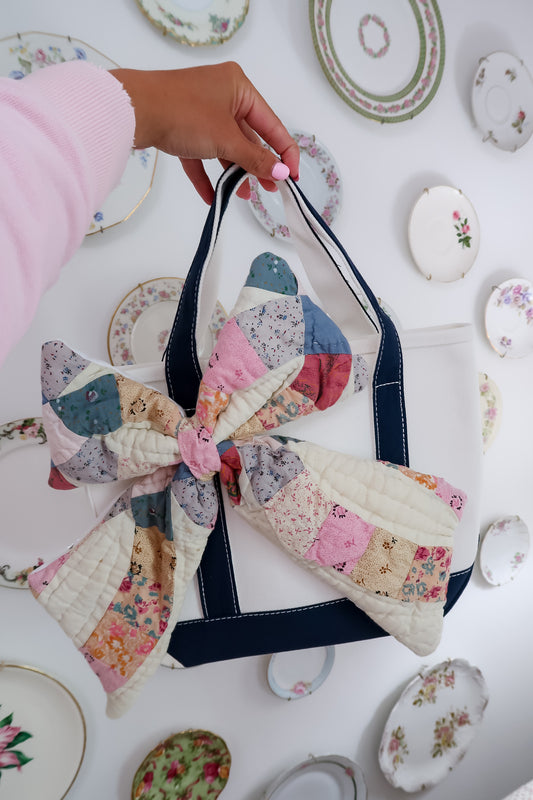 Quilted Bow Tote
