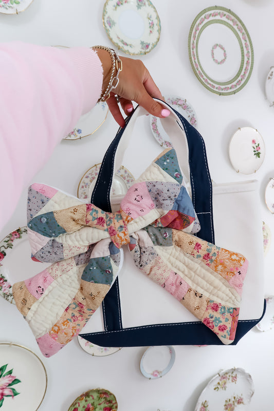 Quilted Bow Tote