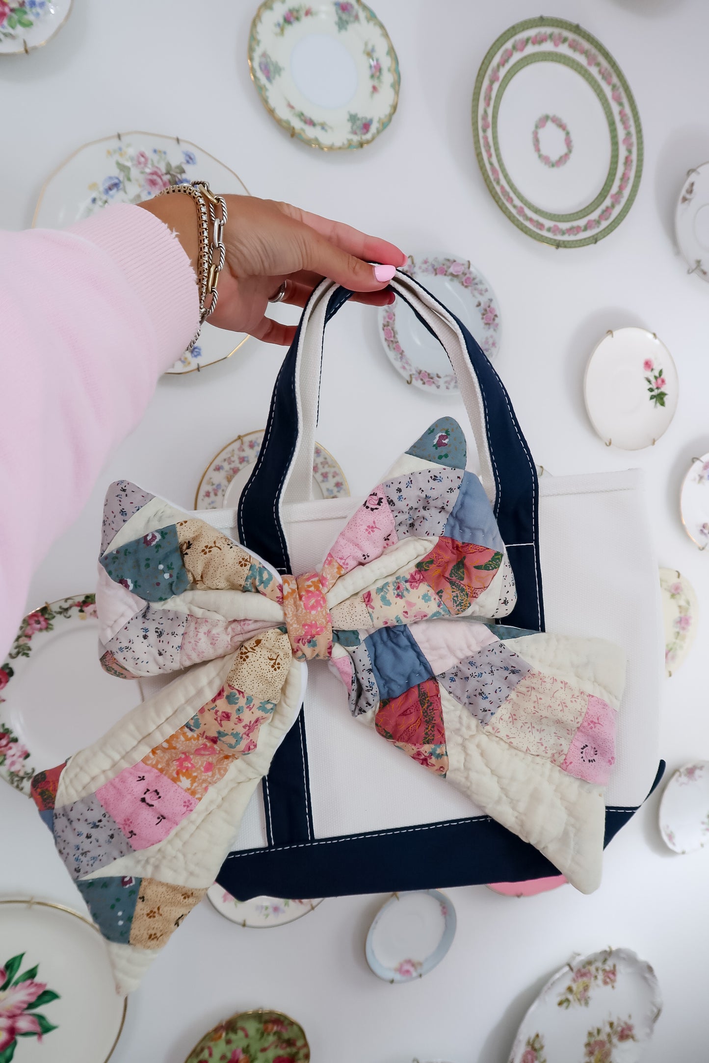 Quilted Bow Tote