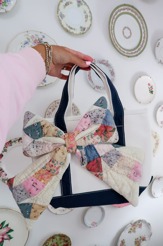 Quilted Bow Tote